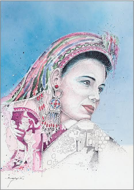 Illustration accompagnant « La gardienne des racines » dans sa publication Facebook.
