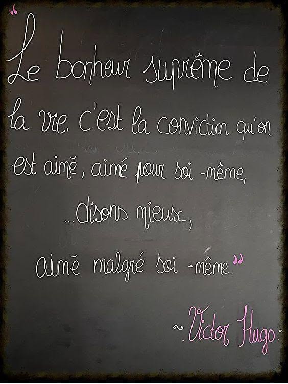 Illustration accompagnant « Le bonheur d’être aimé » dans sa publication Facebook.