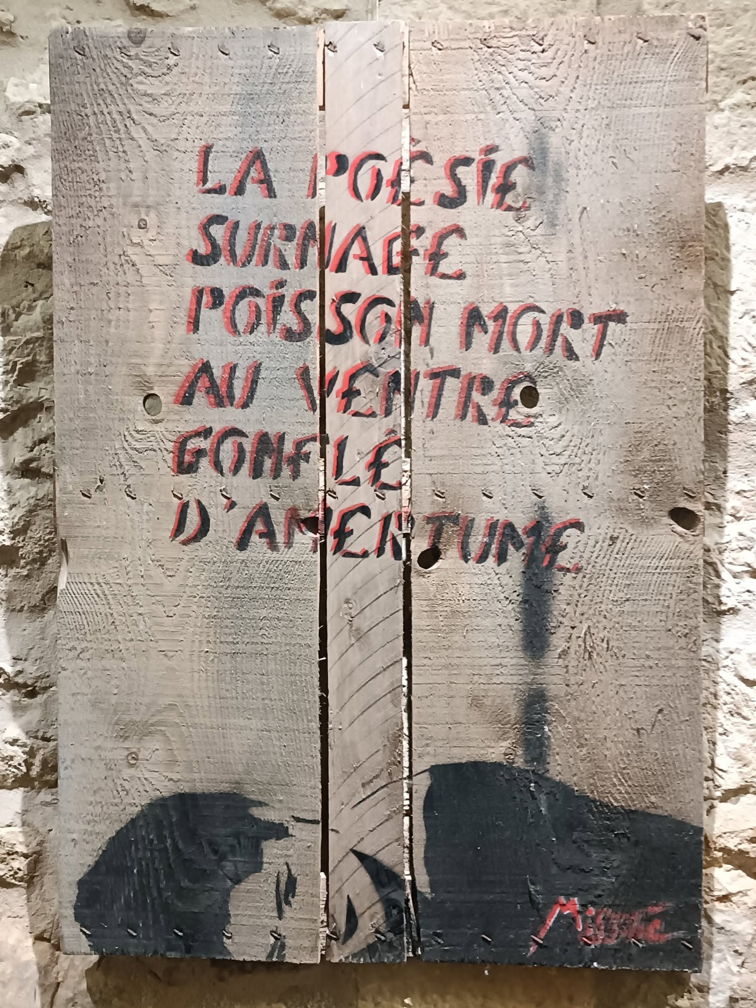 Illustration accompagnant « Une phrase résiste » dans sa publication Facebook.